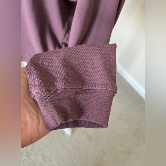 NWT Mother Move It Cropped Purple Longsleeve Top Size XS - Picture 6 of 8